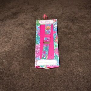 Lilly Pulitzer Pink and Blue Floral Watch Band